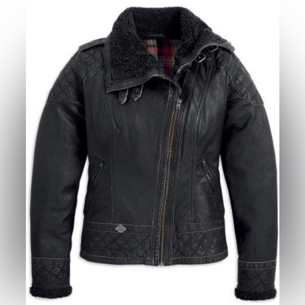 HARLEY-DAVIDSON WOMEN’S MIA LEATHER COAT 2XL